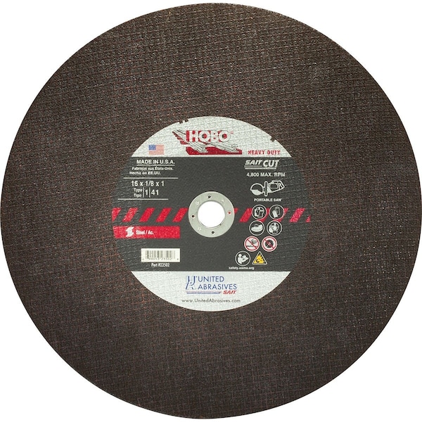 United Abrasives/Sait Gas Saw BladeT116x18x1HoboPK10 23502 - main